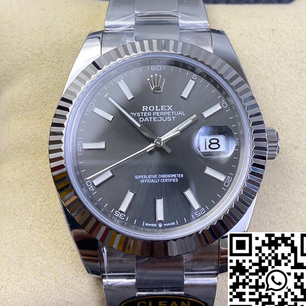 807 Grey DailyWear Dial Rolex Datejust Clean M126334-0013 Factory 0819